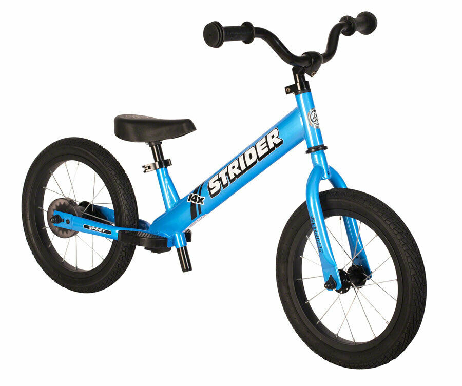 Strider 14x Sport Balance Bike Blue - Fresh Stock Dated February 2026