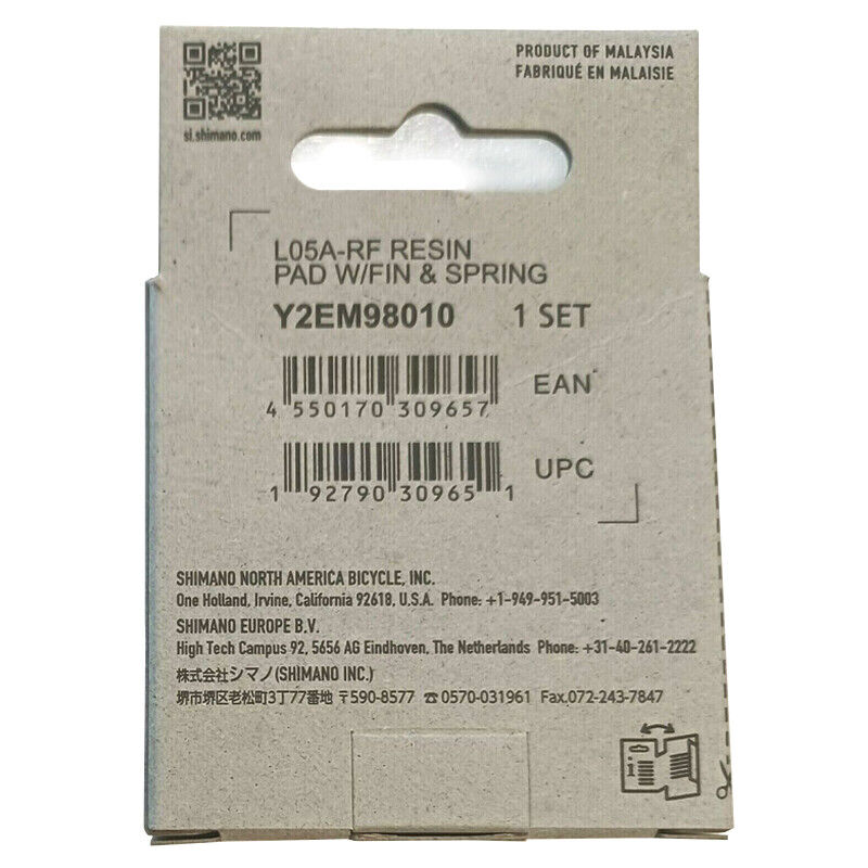 Shimano L05A-RF Resin Brake Pad with Cooling Fin Ice-Tech fit Dura-Ace Ultegra - Fresh Stock Dated February 2026