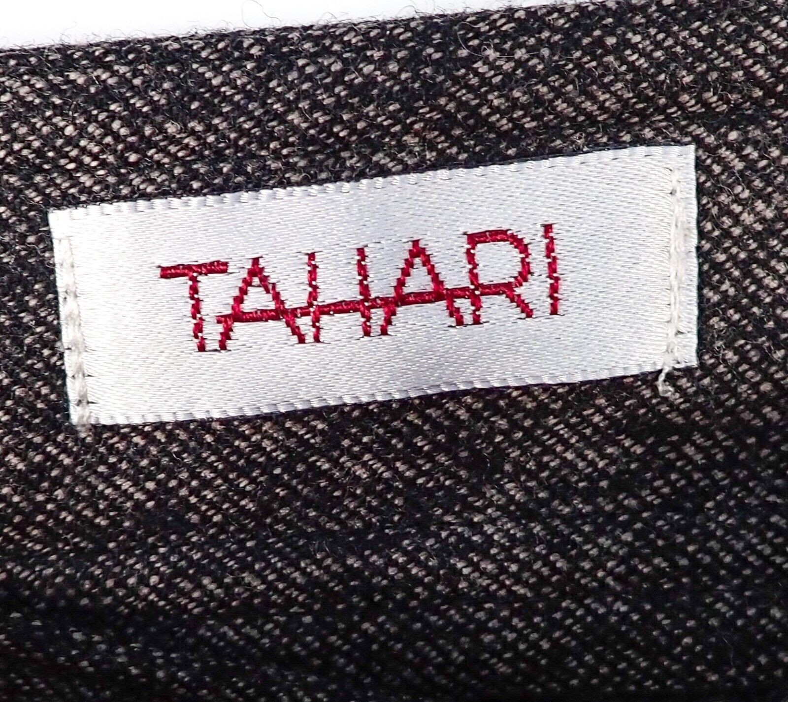 Vintage 90s Tahari Dark Gray Wool Wrap Pencil Skirt with Big Pockets 29