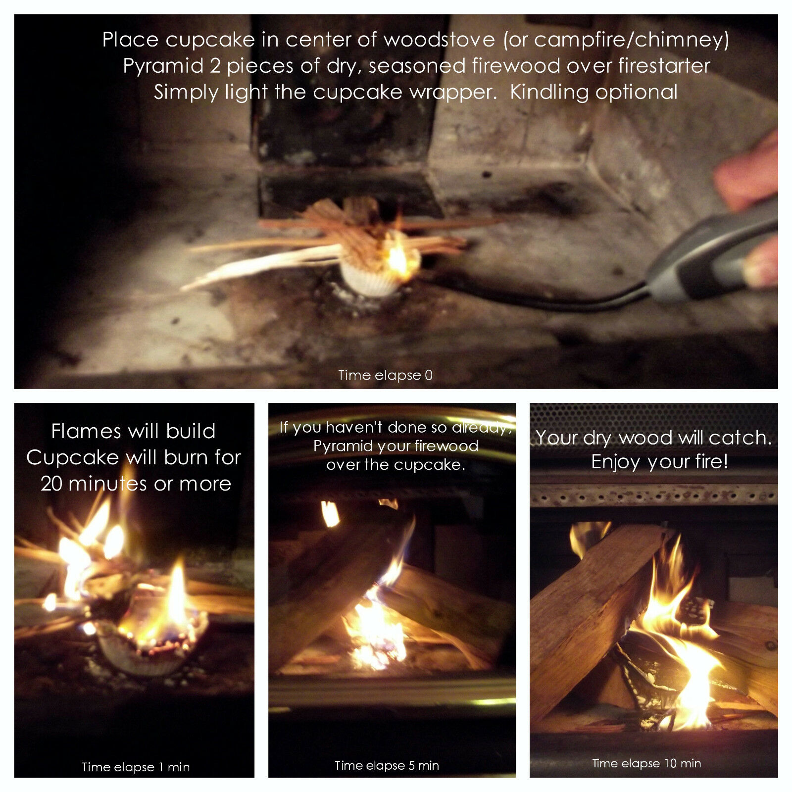 Premium Soy Wax Firestarters By the Dozen - Eco Friendly  FREE DECORATIVE CRATE! - Fresh Stock Dated February 2026