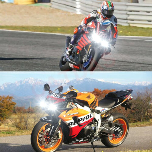 2pcs H7 LED Headlight Bulbs 6000K White For Kawasaki Ninja 300 EX300 2012-2019 - Fresh Stock Dated February 2026