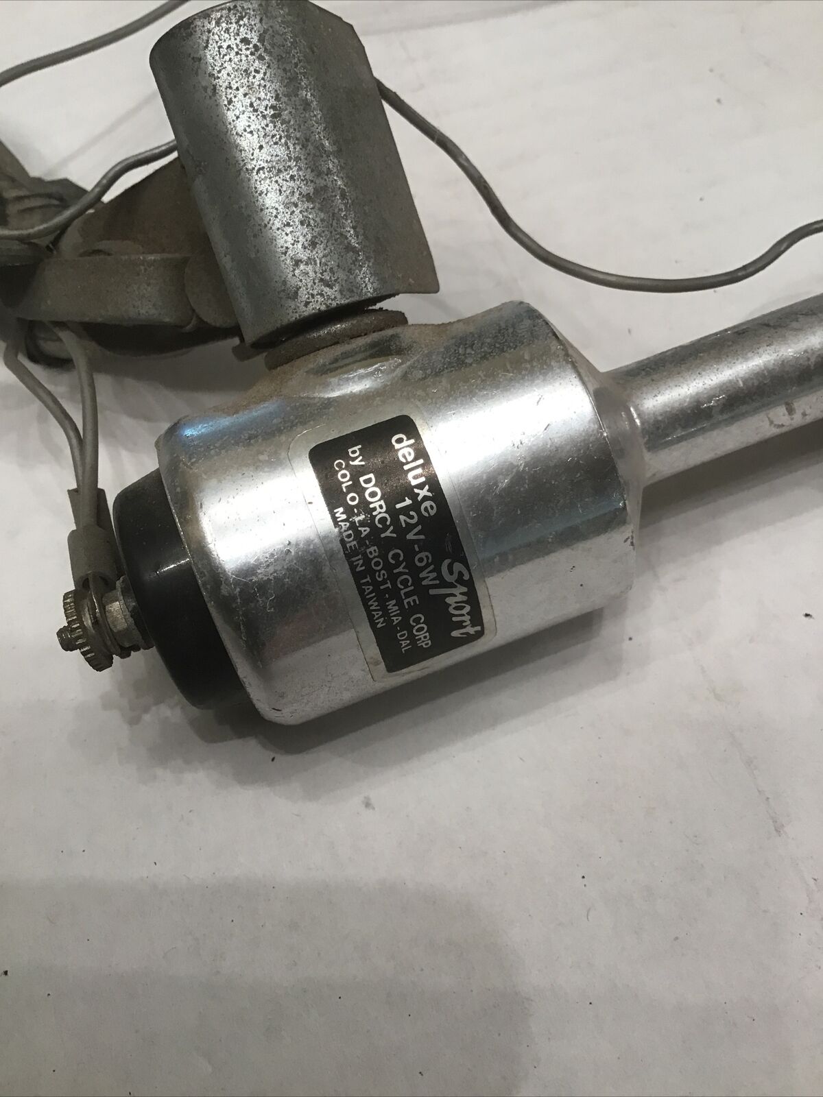 Vintage Dorcy Industries Deluxe Sport Generator Chrome Lighting Set Front Rear - Fresh Stock Dated December 2025