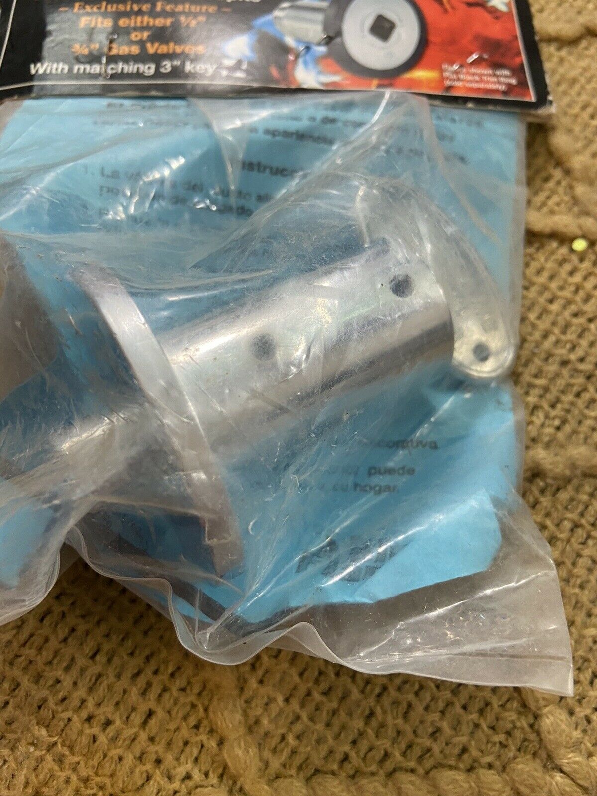 Brand New Blue Flame Universal Gas Valve Flanges And Key Kit In Chrome - Fresh Stock Dated December 2025