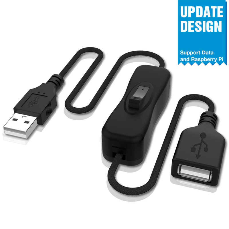 USB Switch Extension Cable Upgraded USB Extension Cord with On/Off Power NEW - Fresh Stock Dated February 2026