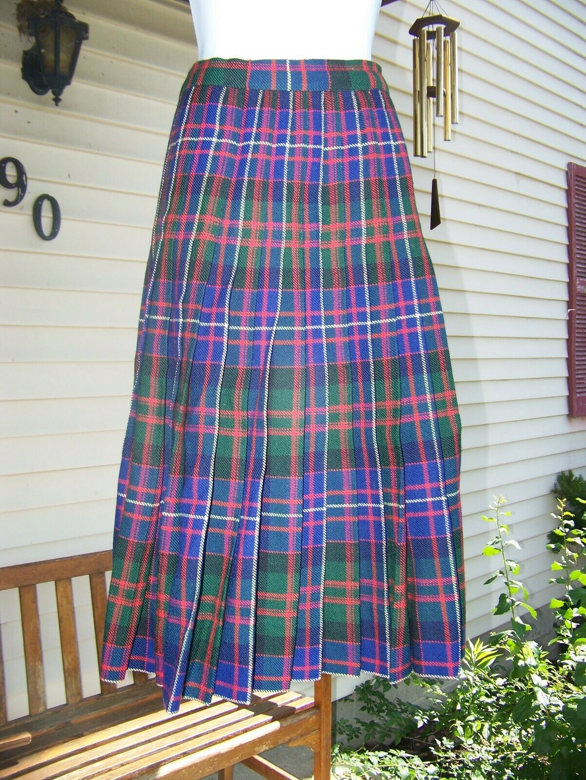 Vintage Fall Winter Tartan Scottish Wool Skirt  Gift - Fresh Stock Dated February 2026
