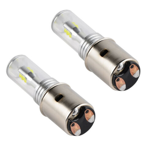 2x BA20D H6 LED Headlight Bulb For Husaberg FE390 FE350 FE250 FE450 FE570 TE125 - Fresh Stock Dated February 2026