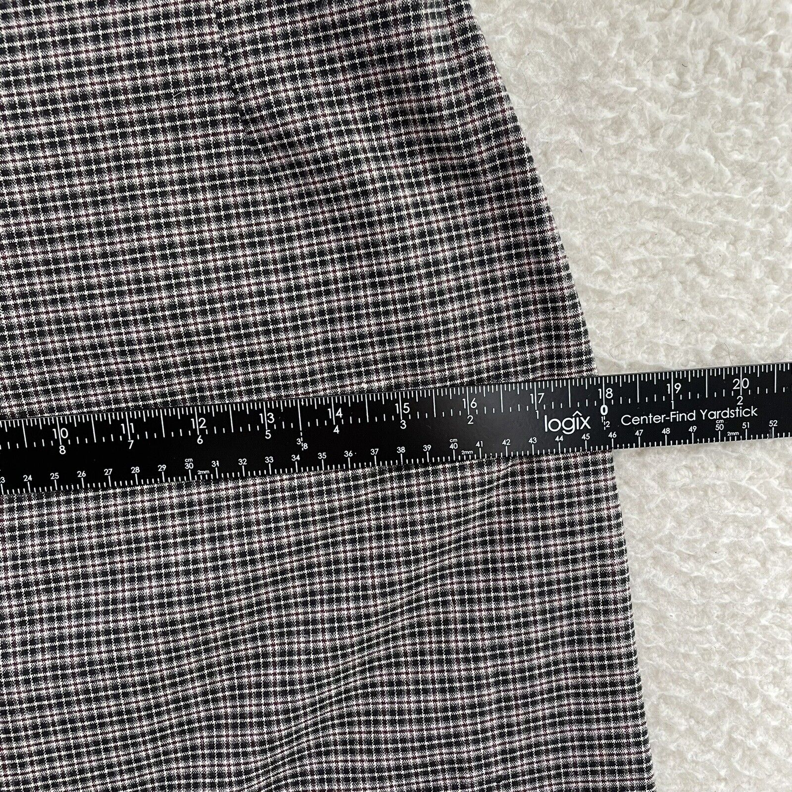 90s Vintage A Byer Grey Plaid Preppy High Waisted Mini Skirt Women 6 27 M Medium - Fresh Stock Dated March 2026