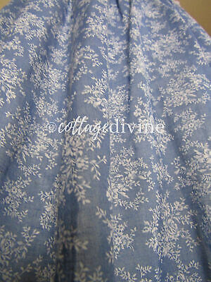 Graceful Blue Floral Gunne Sax Gunnies Vtg 1970s Semi Sheer Lined Prairie Skirt - Fresh Stock Dated February 2026