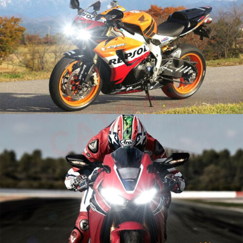 2pcs H7 LED Headlight Bulbs 6000K White For Kawasaki Ninja 300 EX300 2012-2019 - Fresh Stock Dated February 2026