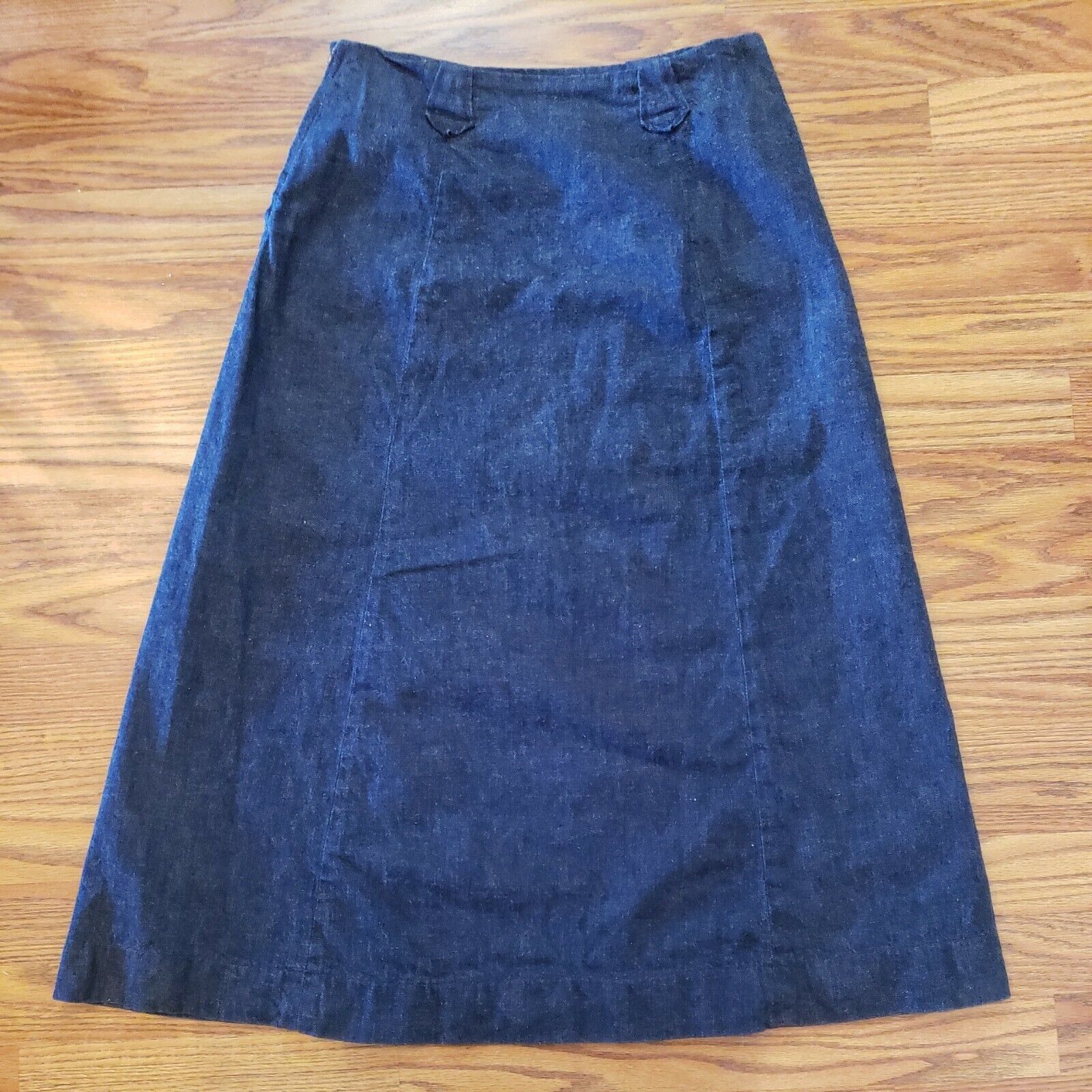 Vtg 1950s Levis Shorthorn Western Wear Skirt Sanforized Denim Diamond Pearl Snap - Fresh Stock Dated March 2026