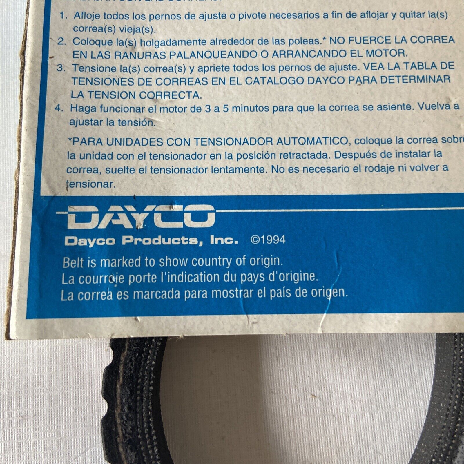 Dayco Top Cog 15330 11A0840 Belt - Fresh Stock Dated February 2026