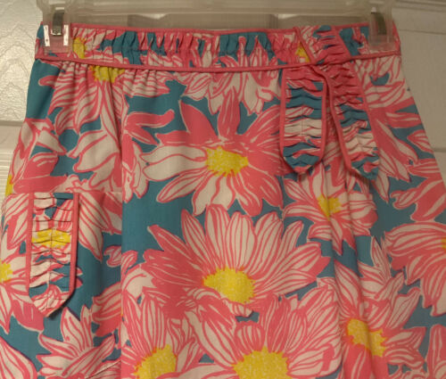 Vtg Lilly Pulitzer The Lilly Skirt 1970s Hot Pink Daisy Print Skirt SZ 10 Preppy - Fresh Stock Dated February 2026