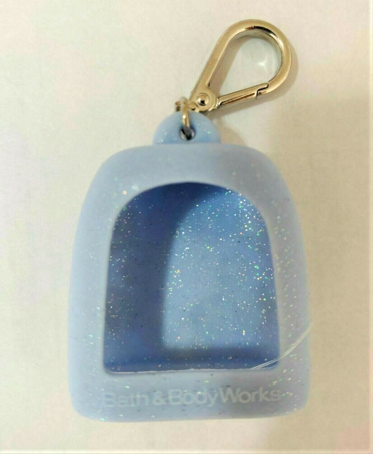 Bath Body Works BLUE SNOW FLAKE Hand Sanitation Pocket. Bac Holder Gel Case NWT - Fresh Stock Dated February 2026