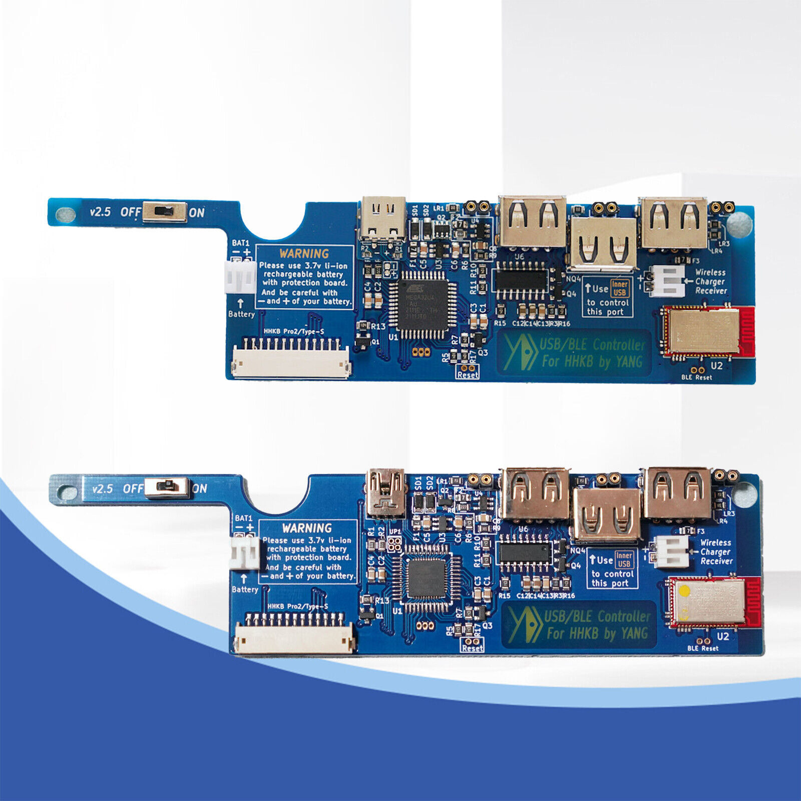 YDKB Keyboard Controller Board USB/BLE Controller for HHKB Pro2 Series. - Fresh Stock Dated February 2026