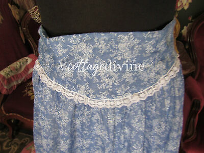 Graceful Blue Floral Gunne Sax Gunnies Vtg 1970s Semi Sheer Lined Prairie Skirt - Fresh Stock Dated February 2026