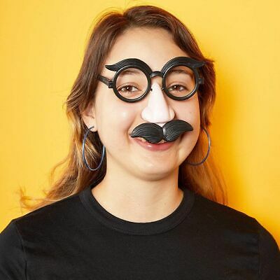 Funny Nose and Mustache Glasses for Halloween, Costumes, Parties (16 Pack) - Fresh Stock Dated February 2026