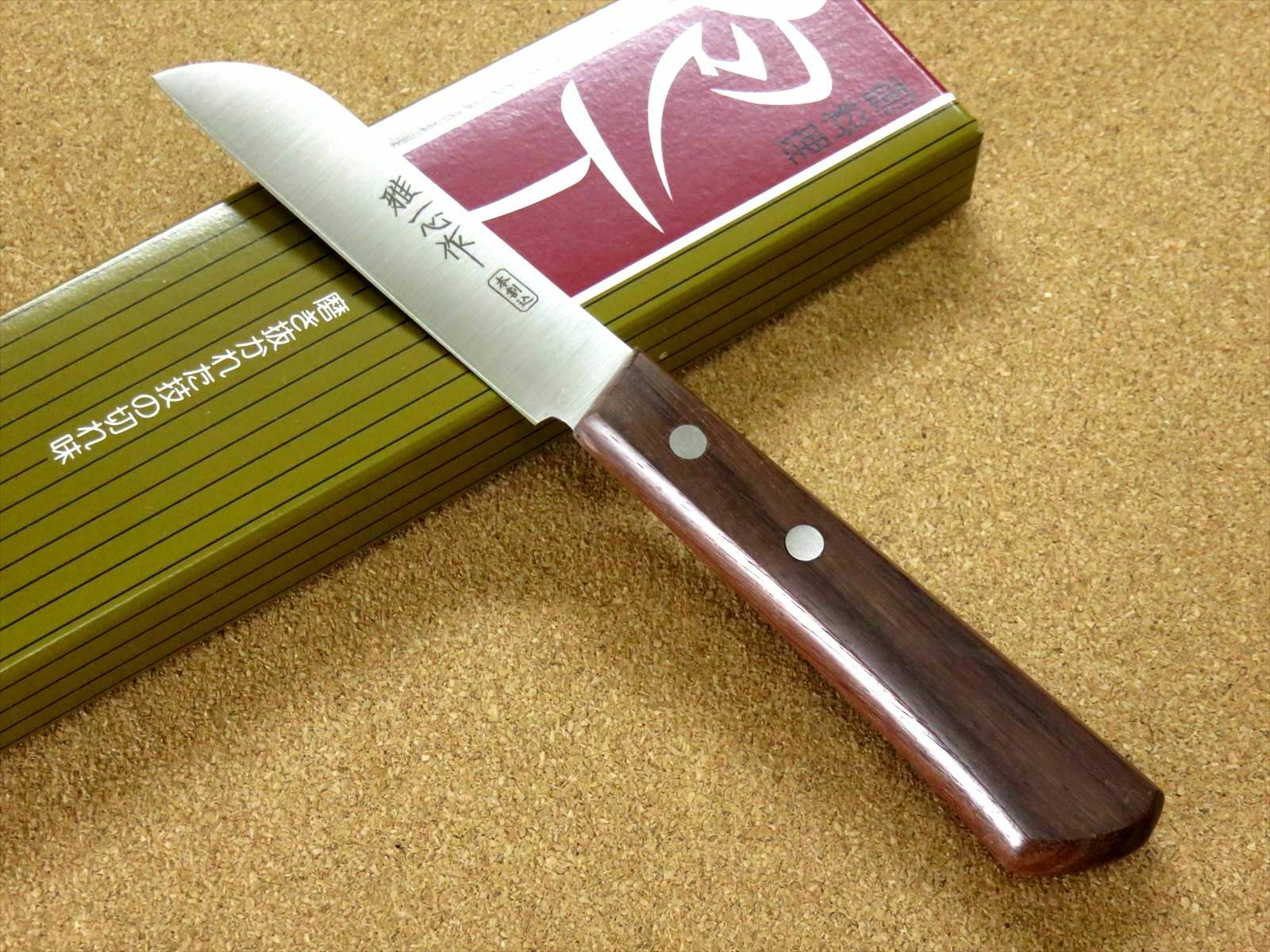 Japanese Miyabi Isshin Kitchen Fruit Paring Knife 3.5 inch 3 Layers SEKI JAPAN - Fresh Stock Dated January 2026