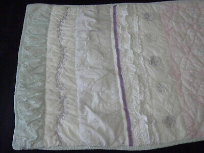 Pottery Barn Kids Bailey Ruffle Standard Quilted Sham Pink Purple White Floral - Fresh Stock Dated December 2025