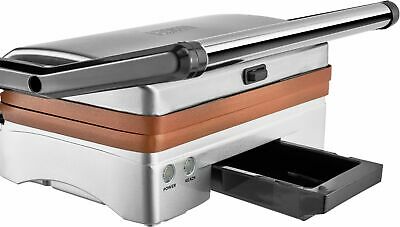 Bialetti Panini Grill Ceramic Copper - Stainless Steel,Copper - Fresh Stock Dated December 2025