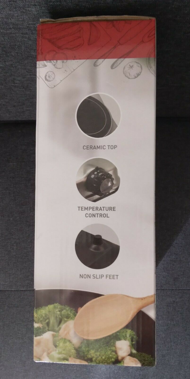 PARINI COOKWARE Portable Electric Ceramic Cooktop 120V 1000 Watts 7