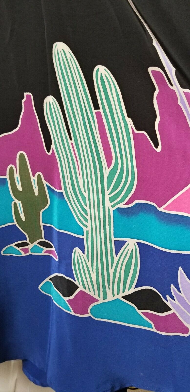 Vintage Skirt Desert Scene Border Print 30