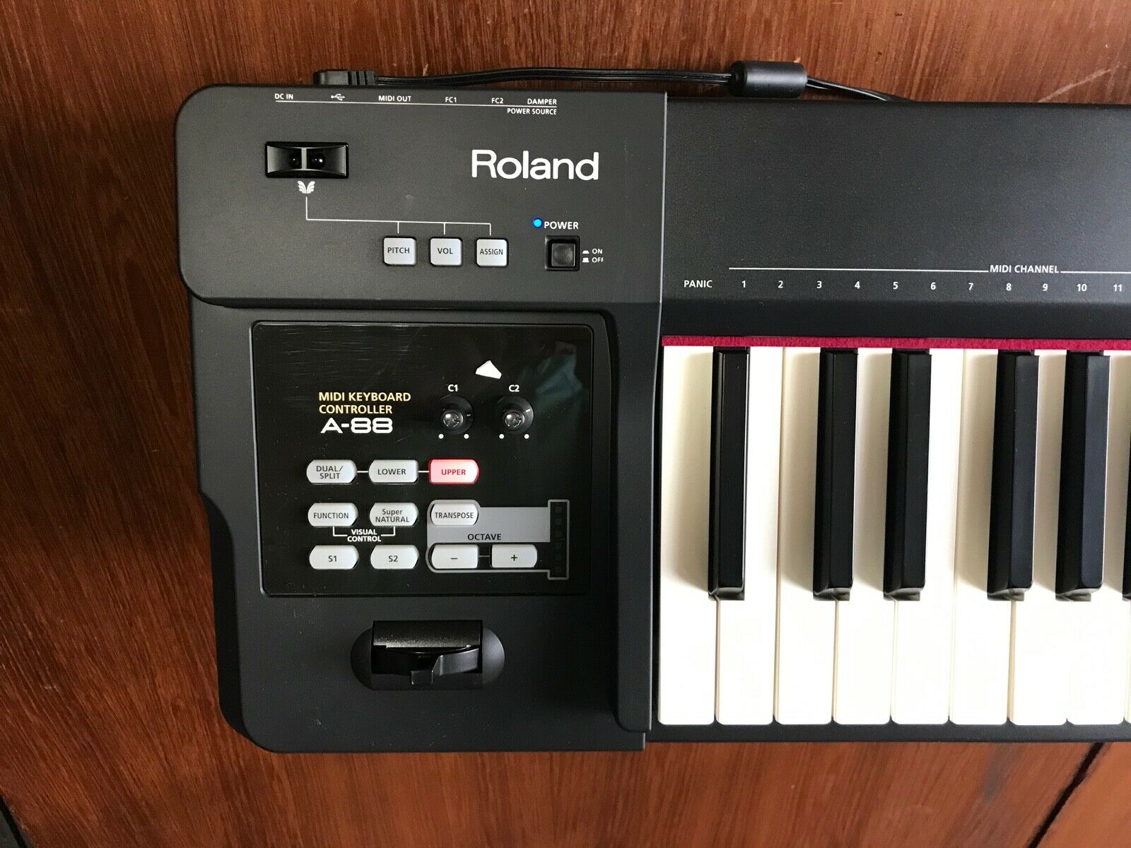 Roland A-88 88-key MIDI Keyboard Controller with Hammer-action Keys D-BEAM - Fresh Stock Dated February 2026