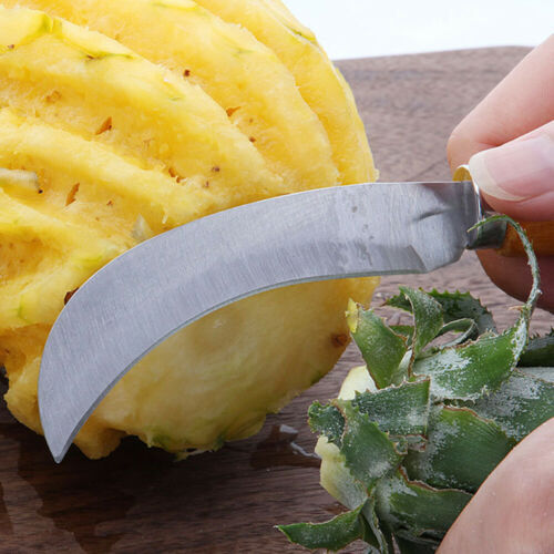 1Pcs Stainless Steel Fruit Knife Fast Pineapple Peeling Machete Kitchen Gadget - Fresh Stock Dated December 2025