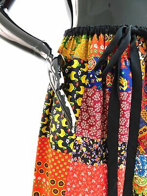 Vintage 1970s Novelty print patchwork skirt by Mr. Hank - Fresh Stock Dated February 2026