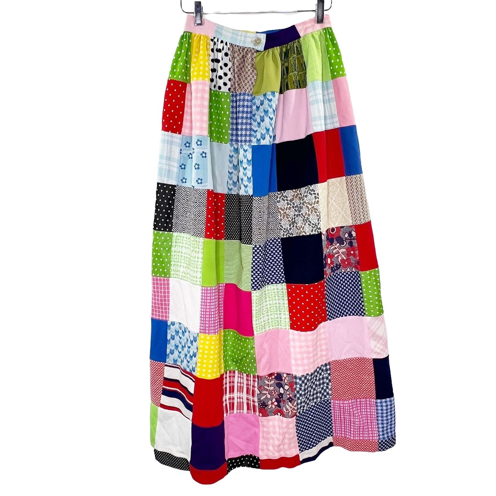 Handmade Sz S? 70's Patchwork Quilt Maxi Skirt Vintage Retro Prop Costume - Fresh Stock Dated March 2026