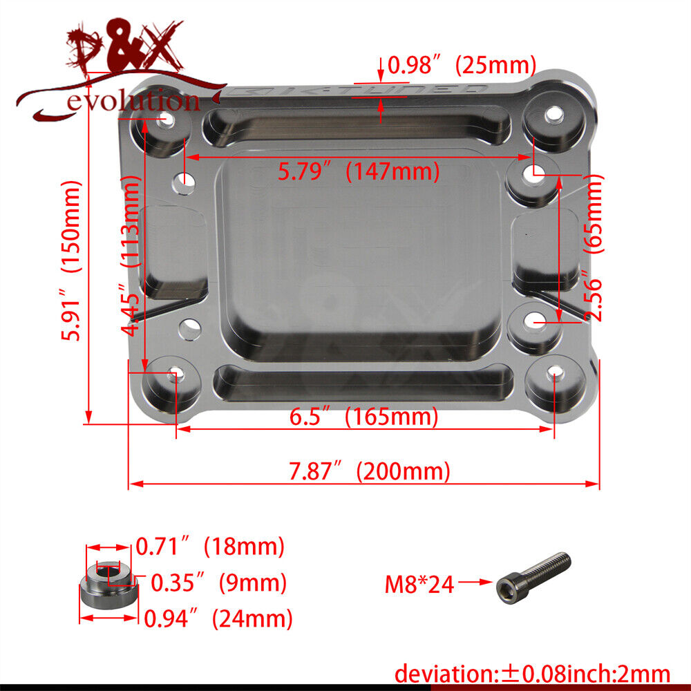Billet Shifter Box Plate for Acura Integra 94-01 Honda Civic 88-00 EG EK EF - Fresh Stock Dated February 2026