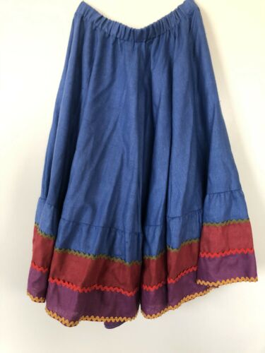 The Square Dancing Dress vintage peasant skirt blouse set rickrack Small - Fresh Stock Dated February 2026