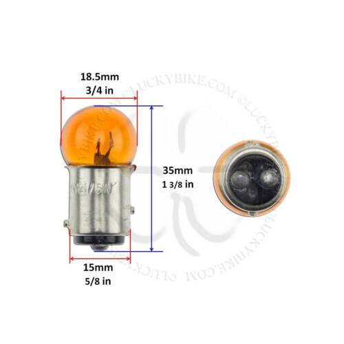 4x Light Bulb Amber Turn Signal Blinker Dual Filament Lamp 1157 BAY 15D 21W 5W - Fresh Stock Dated February 2026