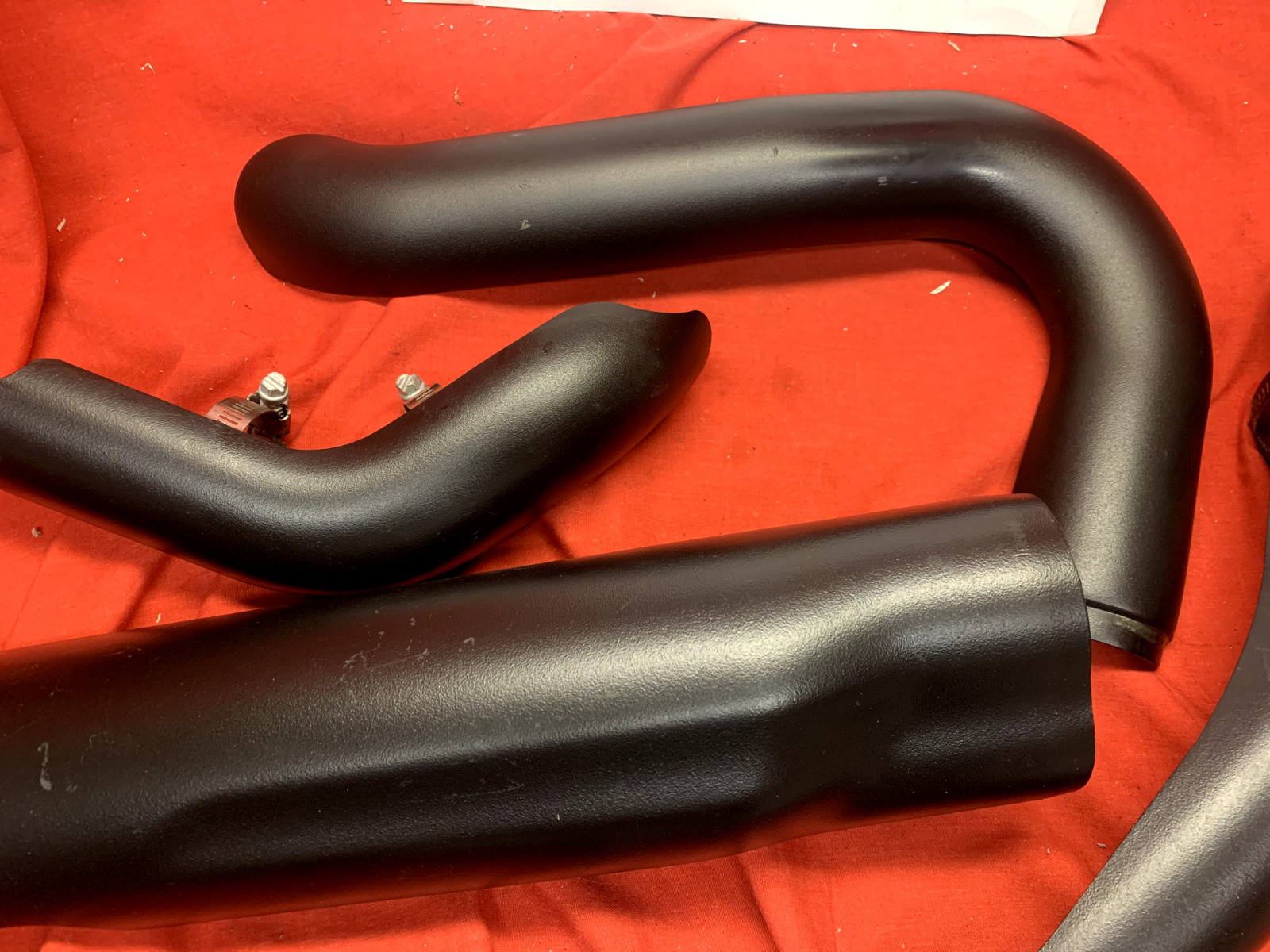 GENUINE HARLEY DAVIDSON TOURING BLACK MILWAUKEE EIGHT 8 EXHAUST HEAT SHIELDS - Fresh Stock Dated February 2026
