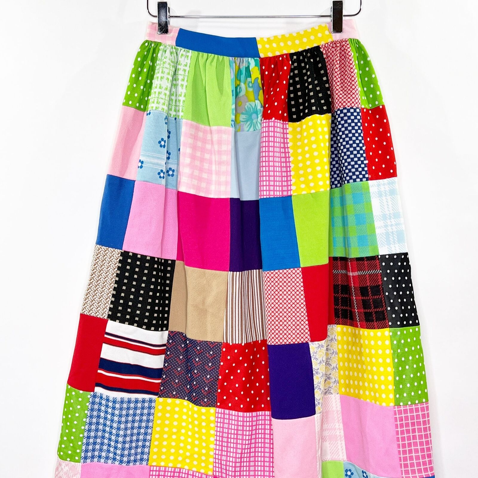 Handmade Sz S? 70's Patchwork Quilt Maxi Skirt Vintage Retro Prop Costume - Fresh Stock Dated March 2026