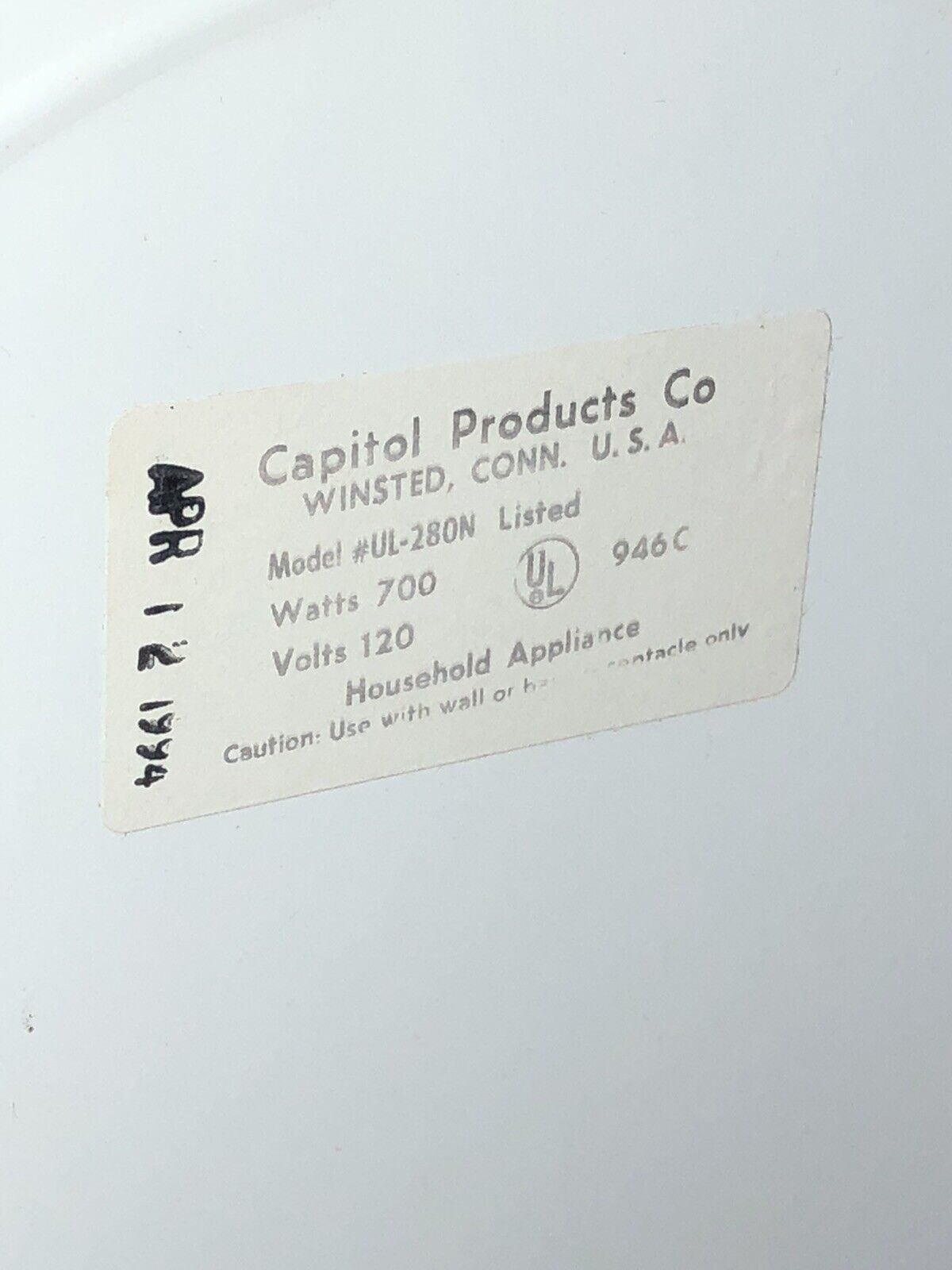 Vintage Capitol Cook’ette Single Burner Electric Stove Hot Plate Made In USA - Fresh Stock Dated February 2026