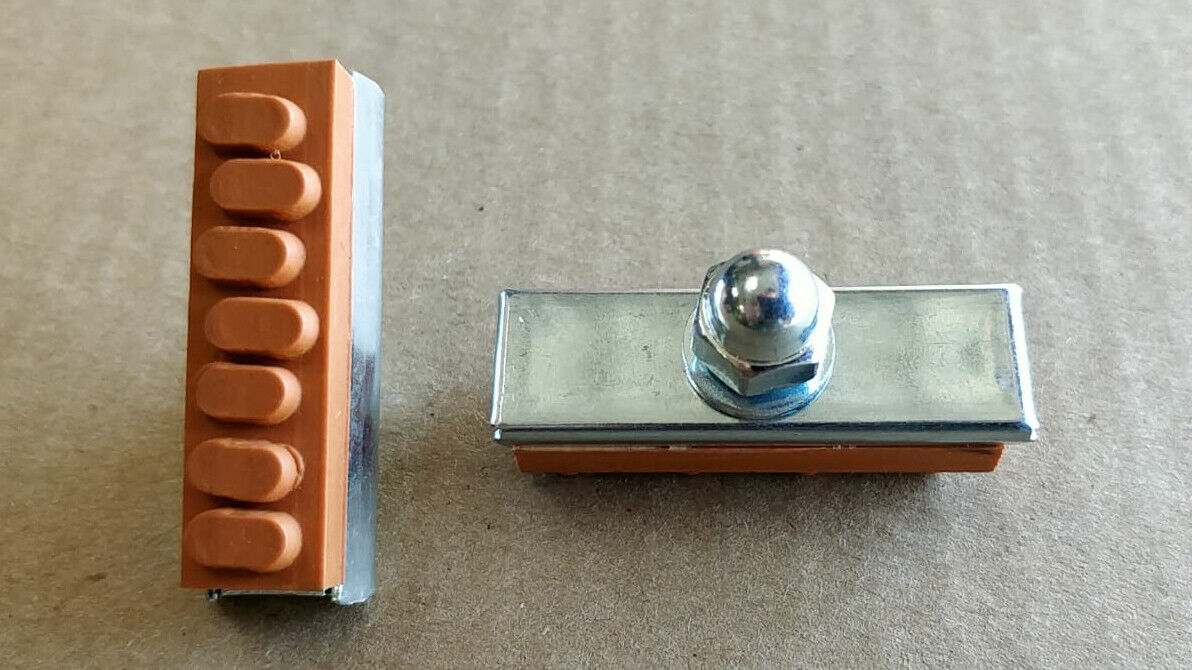 ENIX Classic 40mm Bike Bicycle Brake Shoes Chrome/Red Clay - Fresh Stock Dated February 2026