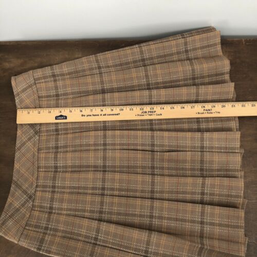 Vtg Country Clothes Pendleton 100% Virgin Wool Khaki Plaid Pleated Skirt Sz 8P - Fresh Stock Dated February 2026
