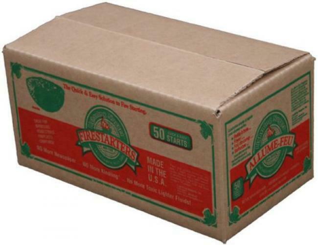 Lightning Nuggets 50 Fire Starters for Grills Campfires Fire Pits - Non-Toxic - Fresh Stock Dated December 2025