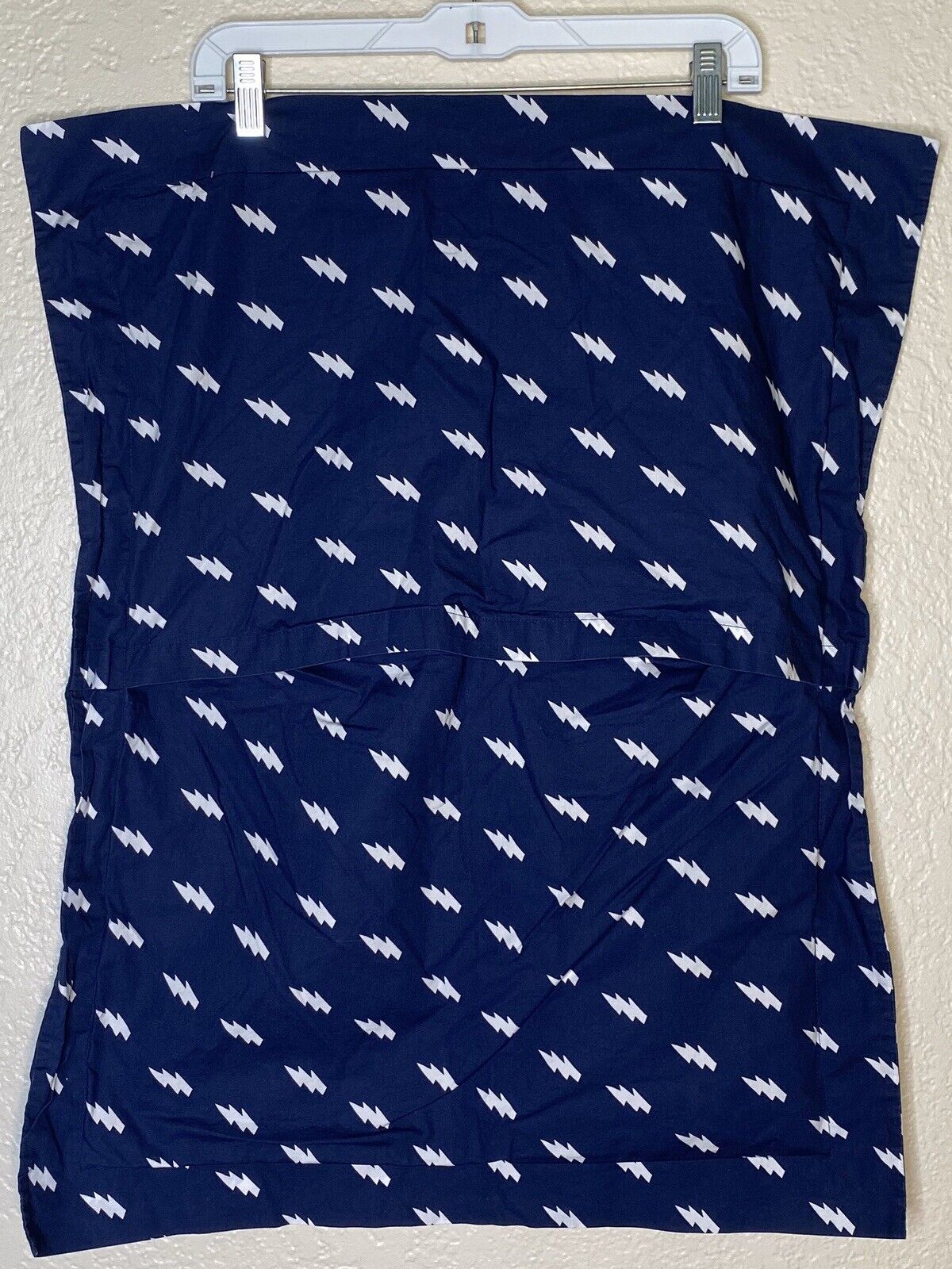 Pottery Barn Kids Navy Lightning Bolt Organic Standard Sham - Fresh Stock Dated February 2026