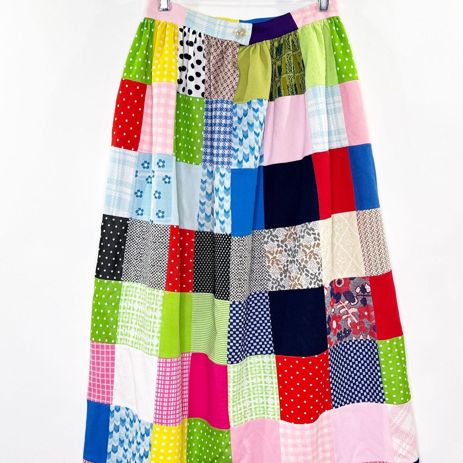 Handmade Sz S? 70's Patchwork Quilt Maxi Skirt Vintage Retro Prop Costume - Fresh Stock Dated March 2026