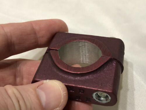 REDLINE DOUBLE SEAT POST CLAMP OLD SCHOOL BMX RED - Fresh Stock Dated December 2025