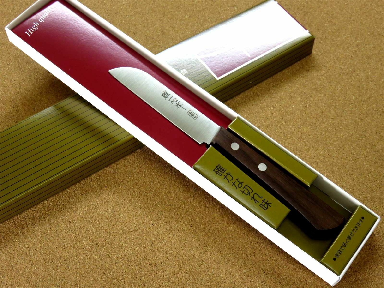 Japanese Miyabi Isshin Kitchen Fruit Paring Knife 3.5 inch 3 Layers SEKI JAPAN - Fresh Stock Dated January 2026