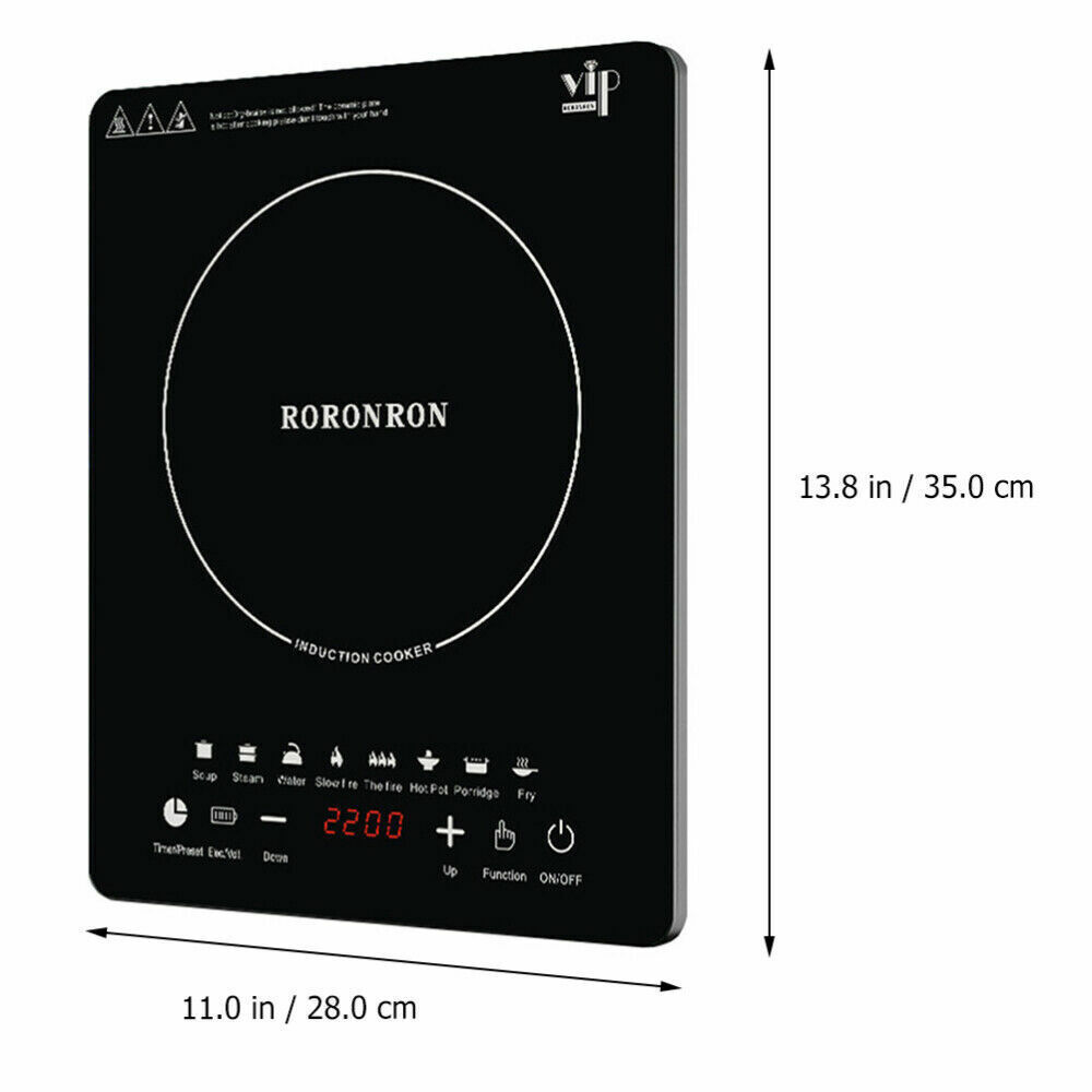 2200W Portable Digital Electric Induction Cooktop Countertop Stove Burner Cooker - Fresh Stock Dated February 2026
