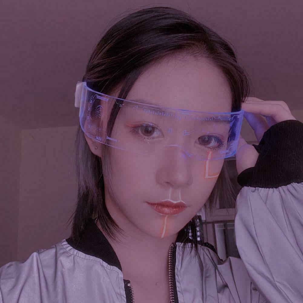 Halloween LED glowing glasses light up glasses disco bar DJ Christmas party - Fresh Stock Dated February 2026