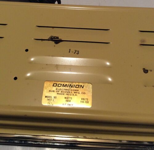 DOMINION,DOUBLE ELEMENT BUFFET RANGE MODEL 1457 - Fresh Stock Dated December 2025