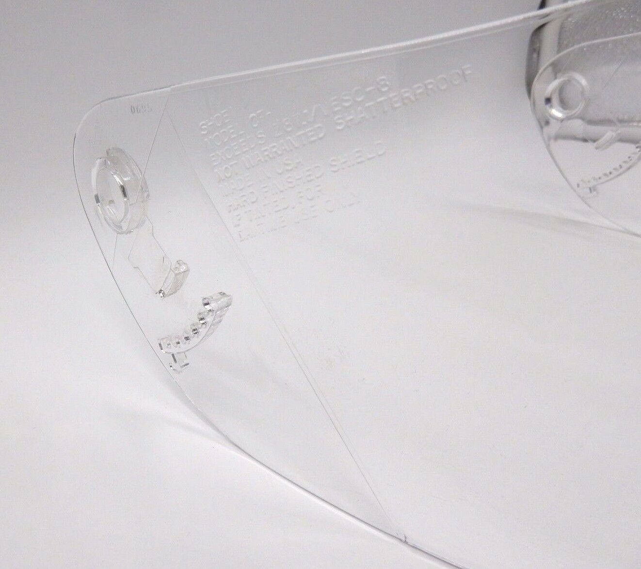 SHOEI CF-1 ANTI-FOG ANTI-SCRATCH DUAL COAT CLEAR MOTORCYCLE HELMET SHIELD - Fresh Stock Dated February 2026