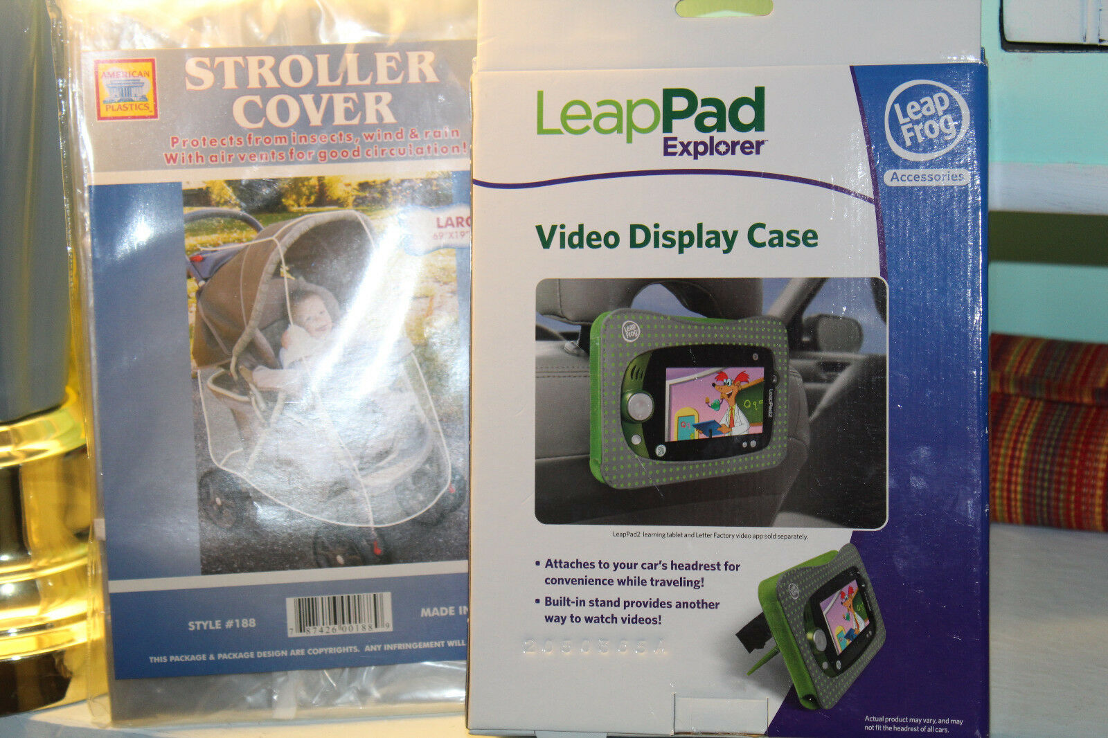 LeapFrog pad video display case New, stroller cover large New lot - Fresh Stock Dated February 2026