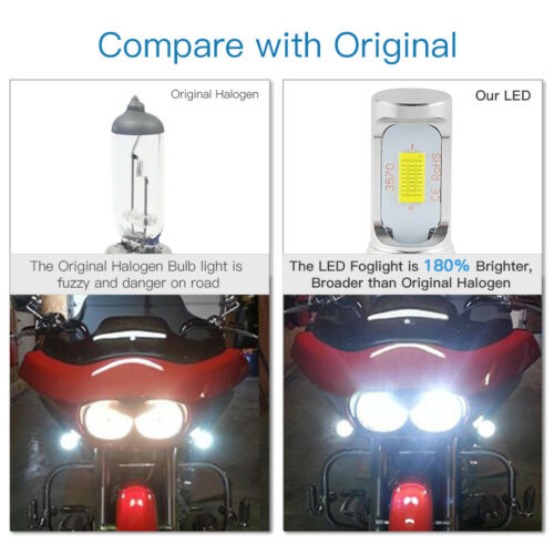 Bevinsee BA20D H6 LED Motorcycle Headlight Bulbs For KTM 125 200 300 350 EXC - Fresh Stock Dated February 2026