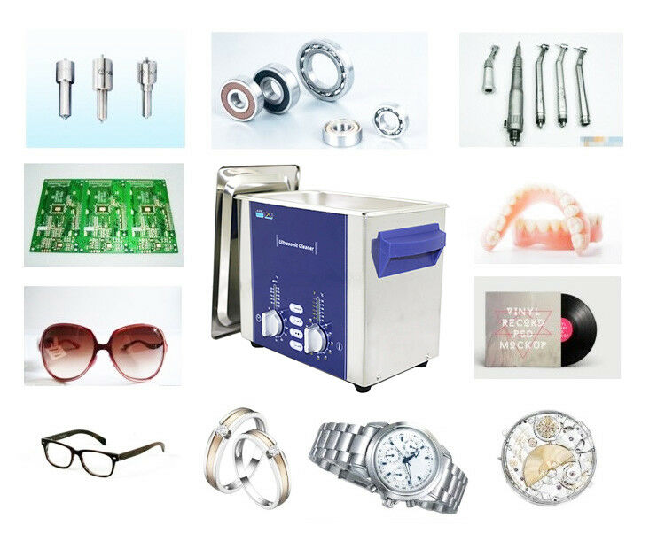 2.2L  Ultrasonic Cleaner with Degas Sweep for glasses jewelry CD parts - Fresh Stock Dated February 2026