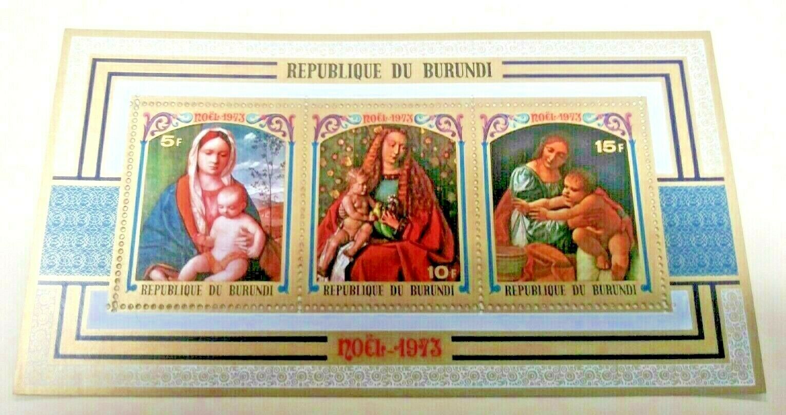 Burundi. Scott's #s 443a and C195a  MNH. Sovenir Sheets.  sal's stamp store - Fresh Stock Dated January 2026